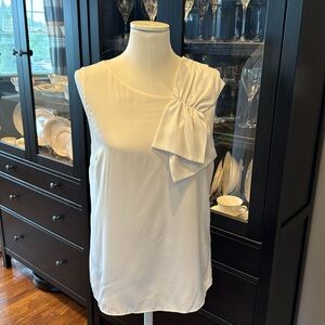 Ivory Maison Jules Blouse with Bow Detail